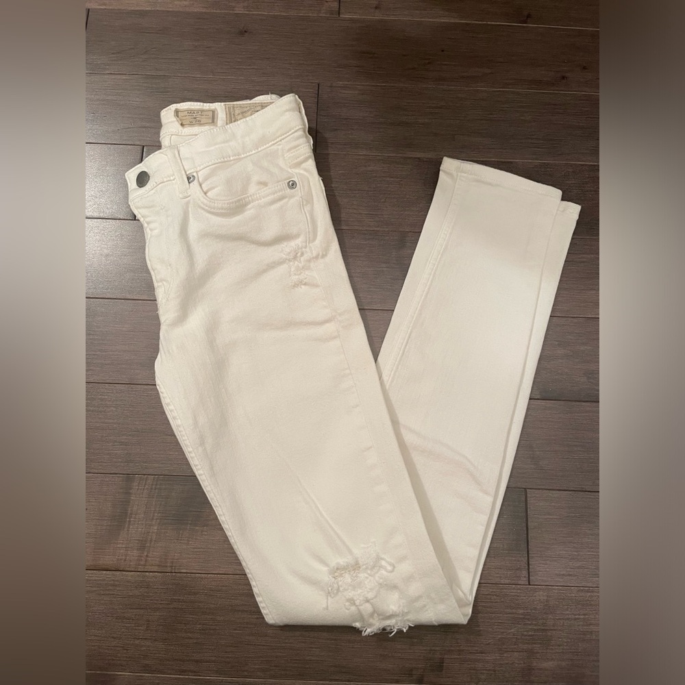 ALL SAINTS Skinny White Jeans